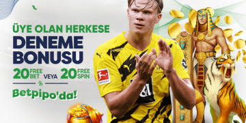 Betpipo Yeni Üyelere 20 Freebet Ya da 20 Free Spin betpipo-deneme-bonusu