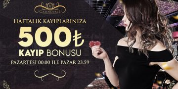 Casinovale Haftalık 500 TL Kayıp Bonusu casinovale bonus 7