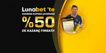 Lunabet %50 Çevrimsiz Kombine Kupon Bonusu lunabet-kombine