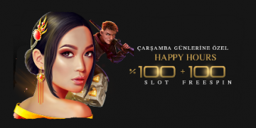 Baycasino Happy Hours %100 Casino Slot + 100 Freespin baycasino-casino-slot