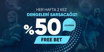 Dengebet Haftada 2 Kez %50 Freebet Bonusu dengebet-freebet