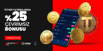 Musclebet Tether Yatırımlarına %25 Çevrimsiz Bonus musclebet-tether