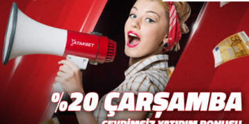Atakbet Çarşamba %20 Çevrimsiz Yatırım Bonusu atakbet-cevrimsiz-yatirim