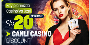 Noktabet %20 Canlı Casino Discount Bonusu noktabet-dc