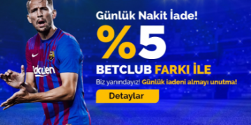 Betclub %5 Günlük Kayıp Bonusu betclub-gunluk-kayip