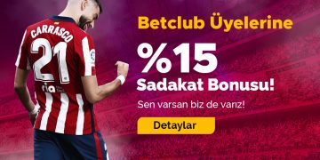 Betclub %15 Sadakat Bonusu betclub-sadakat