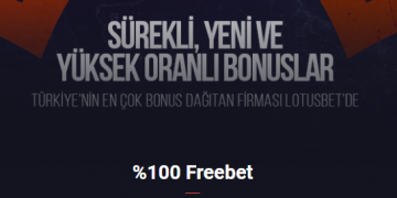 Lotusbet %100 Free Bet Bonusu lotusbet-freebet