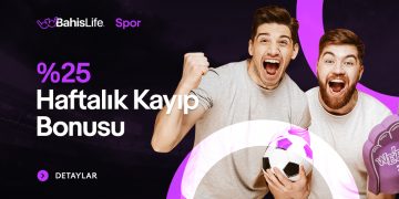 Bahislife %25 Haftalık Spor Kayıp Bonusu bahislife-spor-kayip