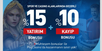 Psgcasino %15 Çevrimsiz Yatırım + %10 Kayıp Bonusu psgcasino-yatirim