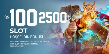Rbet 2500 TL'ye Kadar Slot Hoşgeldin Bonusu rbet-slot-hosgeldin