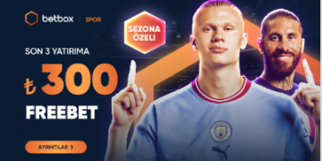 Betbox 3 Yatırıma 300 TL Freebet Bonusu betbox-freebet-yatirim