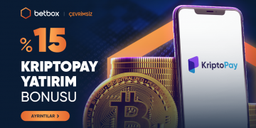 Betbox %15 KriptoPay Yatırım Bonusu betbox-kriptopay