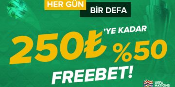 Markaj Her Gün %50 Freebet Bonusu markaj-freebet