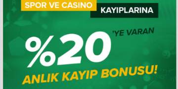 Markaj %20 Spor ve Casino Kayıp Bonusu markaj-spor-casino-kayip