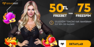 Bahisram 50 TL Deneme Bonusu veya 75 Freespin bahisram-deneme