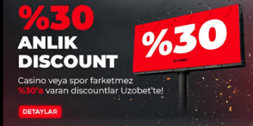 Uzobet %30'a Varan Discount Bonusu uzobet-discount-bınusu