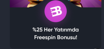 Betibom %25 Her Yatırıma Freespin Bonusu betibom freespin