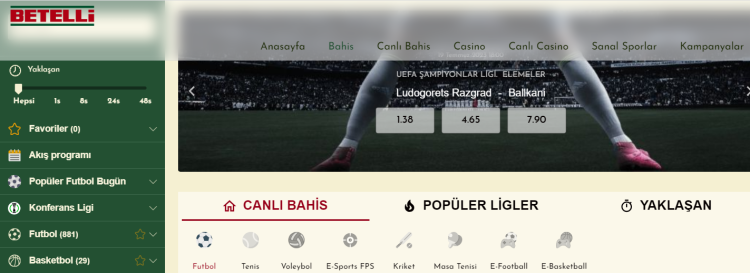 betelli spor bahisleri