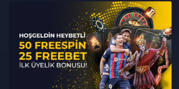 Heybet 50 Free Spin ve 25 Freebet Bonusu heybet-freebet