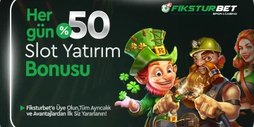 Fikstürbet 50% Slot Yatırım Bonusu fiksturbet slot